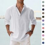 Men's Casual Cotton Shirt long sleeve Summer Shirt